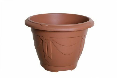 Venetian 43cm Terracotta Round Plastic Plant Pot