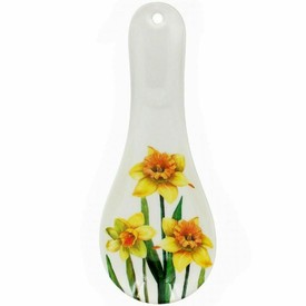Melamine Daffodil Spoon Rest Home Kitchen Utensils Tidy Holder Resting Tools