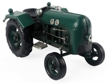 Metal Tin Green Tractor Collectable Model