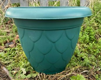 51cm Round Plastic Flower Pot Green