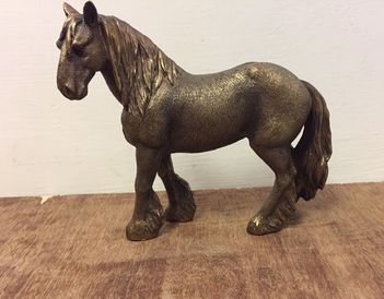 Bronzed Clydesdale Shire Horse Statue Figurine Ornament BNIB by Leonardo
