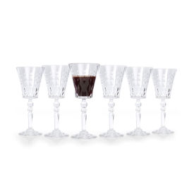 RCR Marilyn Luxion Crystal Wine Glasses set of 6