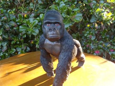 Silver Back Gorilla Statue by Leonardo Collection