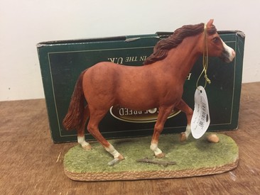 Welsh Mountain Chestnut Pony Ornament Figurine From Best of Breed