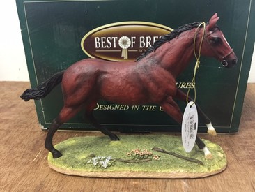 Bay Thoroughbred Horse Ornament Figurine by Best of Breed