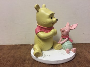 Winnie The Pooh With  Piglet Christening Money Box