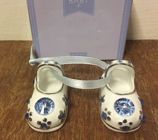 Ceramic Baby Shoes For Boy & New Born Gift for Pregnant Gift Present