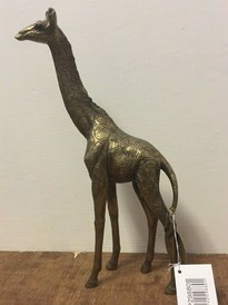 Reflections Bronzed Giraffe Ornament Figurine by Leonardo Collection