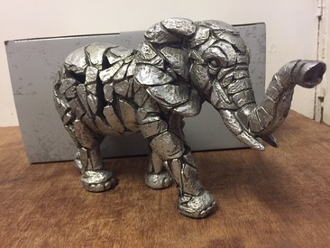 Silver Colour Elephant Ornament Figurine by Leonardo Collection