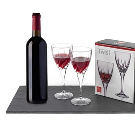 RCR Twist Set of 2 Red Wine Glasses