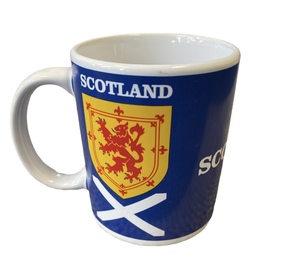 Blue & White Scotland Football Mug - Scottish Football Souvenir Gift Present Idea