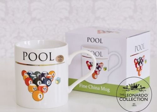 Pool Players Coffee Mug New in Box from Leonardo Collection