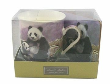 Panda Mug & Coaster Gift set by Leonardo Collection