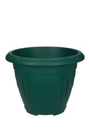 Venetian 24cm Green Round Plastic Plant Pot