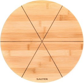 Salter 12 inch Round Bamboo Pizza Serving Board