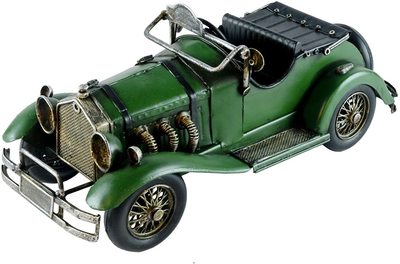 Metal Tin 1930's Green Car Collectable Model
