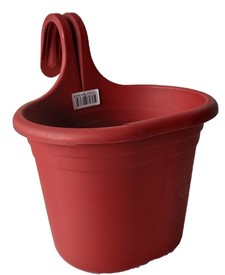 NCB Red Plastic Hanging Fence Planter