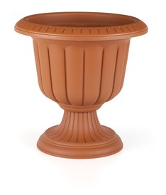 Plastic Terracotta Garden Urn Plant Pot Medium