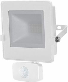 Luceco LED Eco Slimline Floodlight with PIR Motion Sensor, 10W White