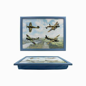 World War Planes Laptray with a Cushioned Bean Bag by The Leonardo Collection