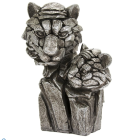Silver Colour Tiger Bust Ornament Figurine by Leonardo