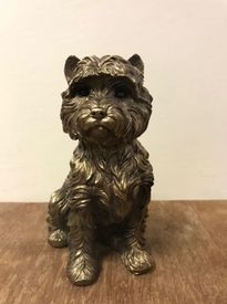 Bronze Colour West Highland Terrier Statue by Leonardo