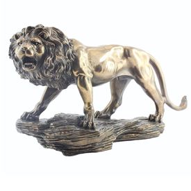 Large Lion Statue Ornament Figurine by Leonardo Collection
