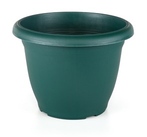 NV 20cm Round Green Plastic Planter Plant Pot
