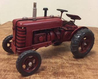 Red Tractor Tin Model by The Leonardo Collection