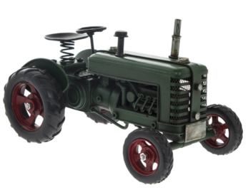Green Tractor Tin Model By The Leonardo Collection