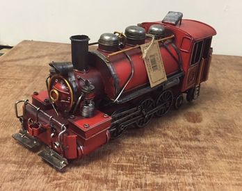 Classic Red Train Tin Model by The Leonardo Collection