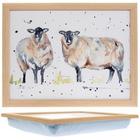Country Life Sheep Laptray with Cushioned Bean Bag Base by Leonardo Collection