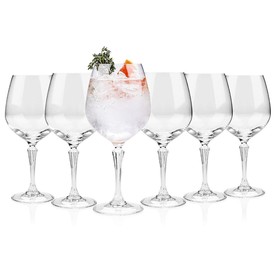 RCR Set of 6 Gin Drinking Glasses 775ml