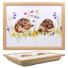 Country Life Hedgehog Laptray with Cushioned bean bag base by The Leonardo Collection