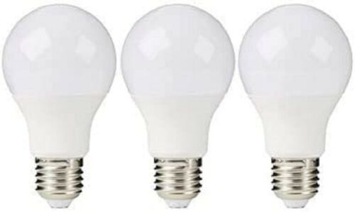 Set of 3 Cool White Edison Screw LED 10.5w Standard Lamp Light Bulbs E27 GLS A60