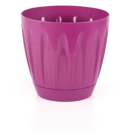 35cm Plastic Round Cherry Pink Plant Pot