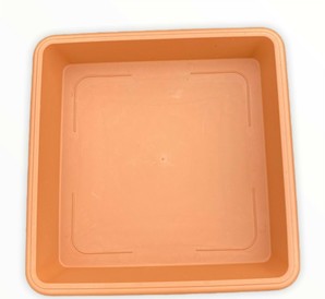 Terracotta Square Plastic 42cm Base Saucer