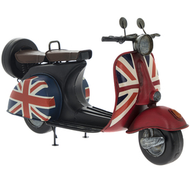Union Jack Red Scooter Tin Model by The Leonardo Collection LP42169