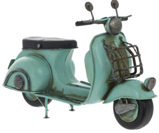 Blue Scooter Tin Model by The Leonardo Collection LP42170