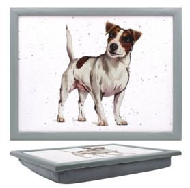 JACK RUSSELL LAPTRAY  with Cushioned bean bag base by Leonardo Collection