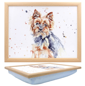 YORKSHIRE TERRIER LAPTRAY  with Cushioned bean bag base by Leonardo Collection