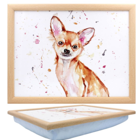 CHIHUAHUA LAPTRAY  with Cushioned bean bag base by Leonardo Collection