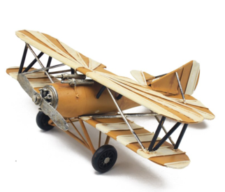 Yellow Plane Tin Model by The Leonardo Collection  LP48846