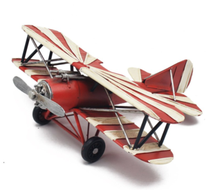 The Leonardo Collection Tin Red Baron Style Plane Model LP48845