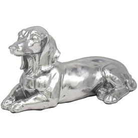 Silver Colour Lying Dachshund by The Leonardo Collection LP47700