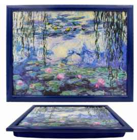 Claude Monet Laptray with Cushioned Bean Bag Base by The Leonardo Collection