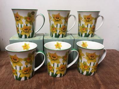 The Leonardo Collection Set of 6 Daffodil Mugs