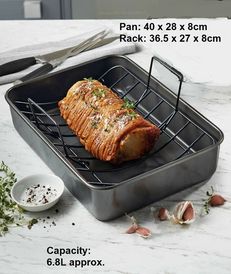Non Stick Oven 40cm Roasting Tray with Rack