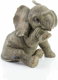 Large Sitting Elephant ornament with Tear Drop by The Leonardo Collection lp04067