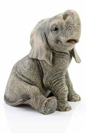 Sitting African Elephant Ornament by The Leonardo Collection LP01690